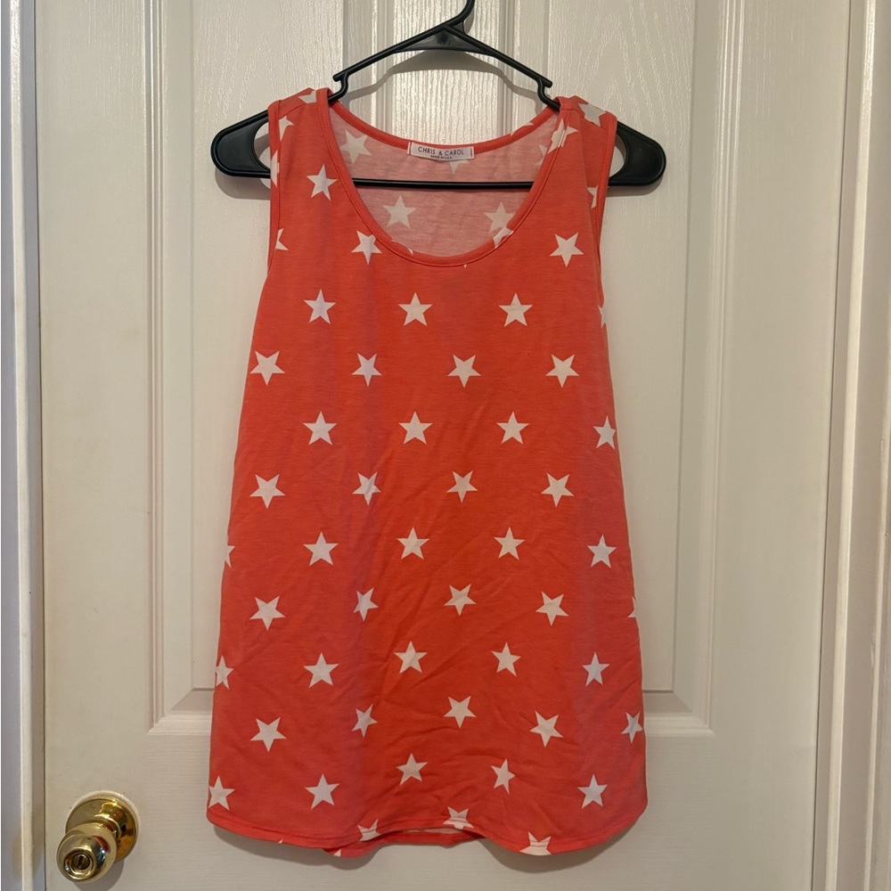 Chris & Carol Womens Tank Top Size M Sleeveless